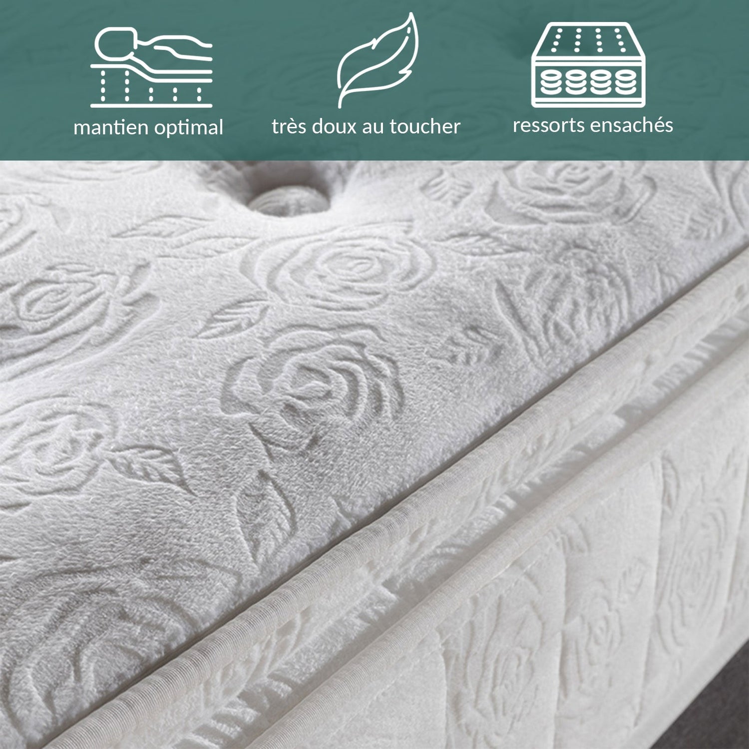 Perle Matratze: Latex, Federn und Memory Foam