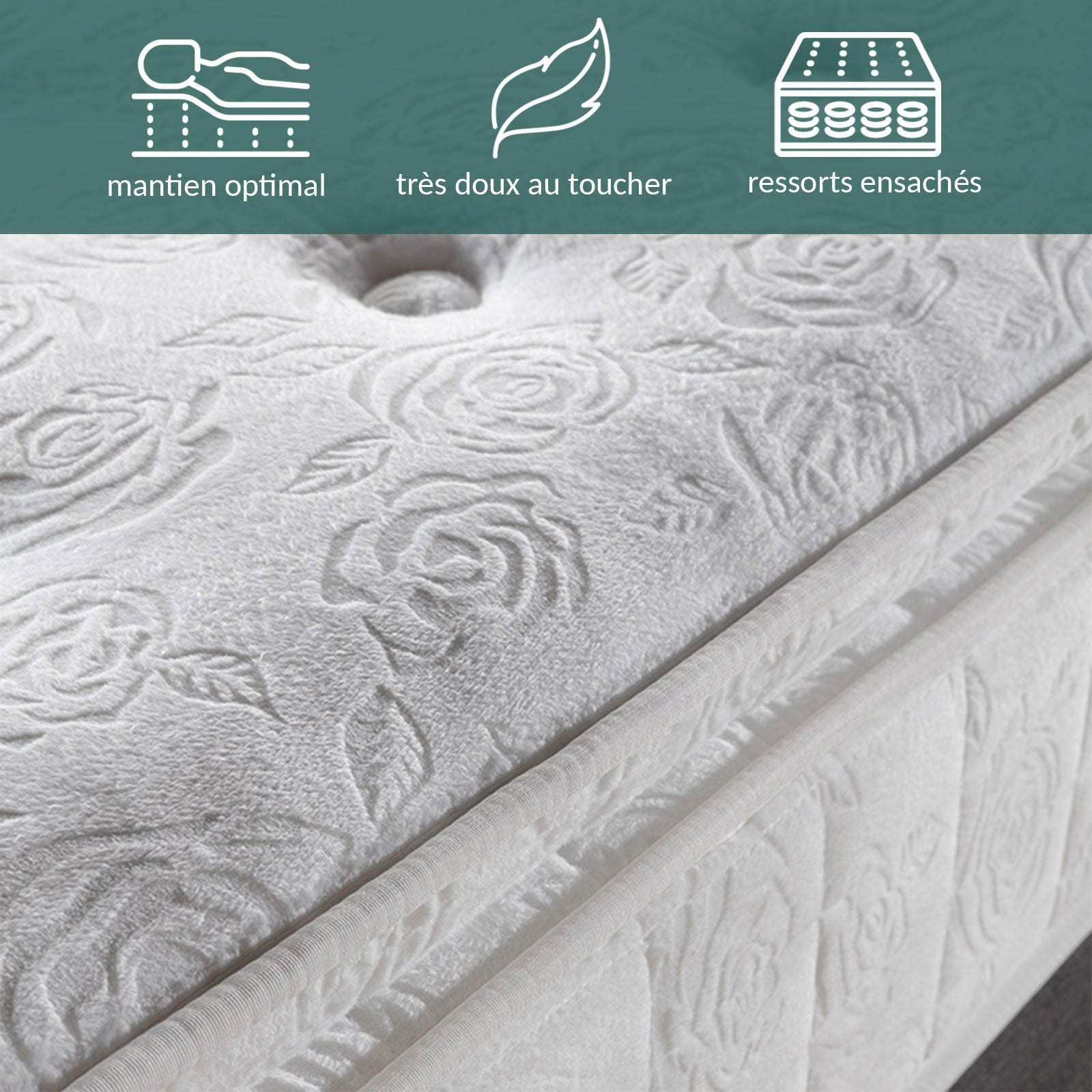 Perle Matratze: Latex, Federn und Memory Foam