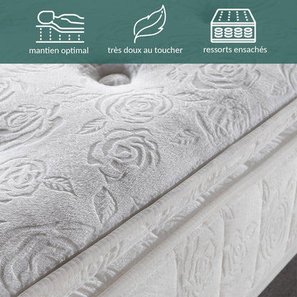 Perle Matratze: Latex, Federn und Memory Foam