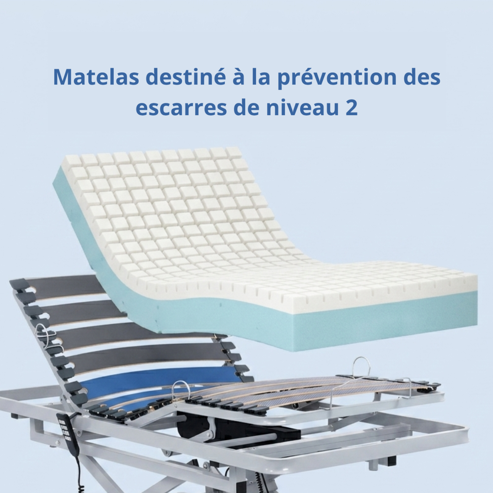 Matelas anti-escarres en mousse, compatible literie électrique, housse imperméable - Collection Anti-Escarres