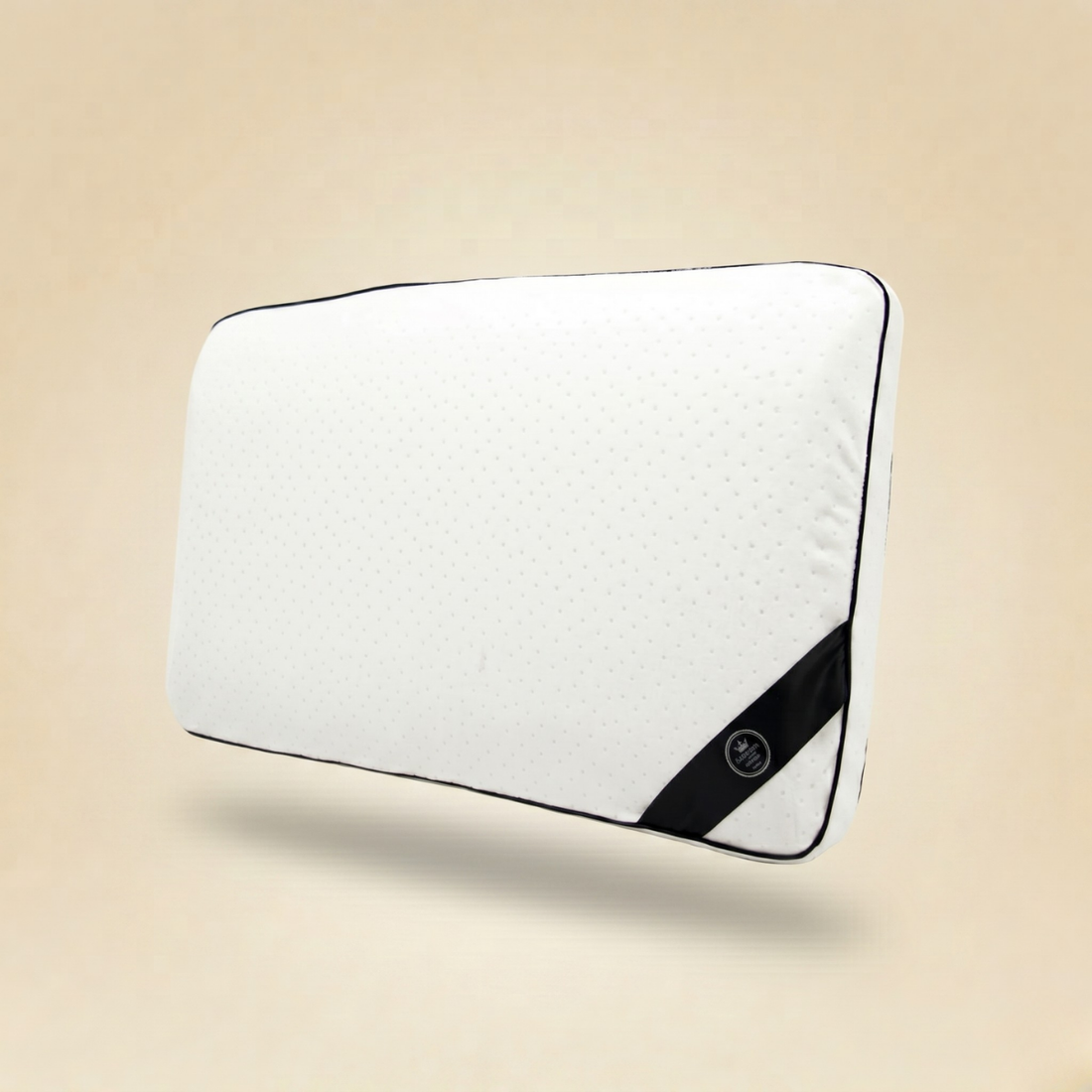 Memory foam pillow, micro-perforated, removable cover - Fantasia Black Collection