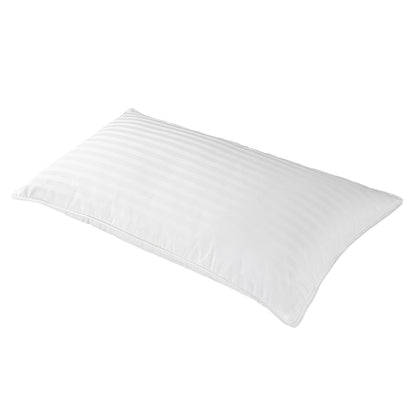 Oreiller plumes de canard et duvet, jacquard strié, confort équilibré - Collection Duvet