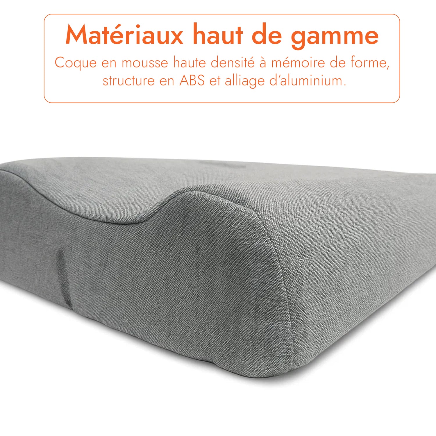 Oreiller de massage cervical à mémoire de forme - Collection Bien-Être
