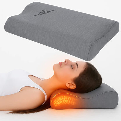 Oreiller de massage cervical à mémoire de forme - Collection Bien-Être