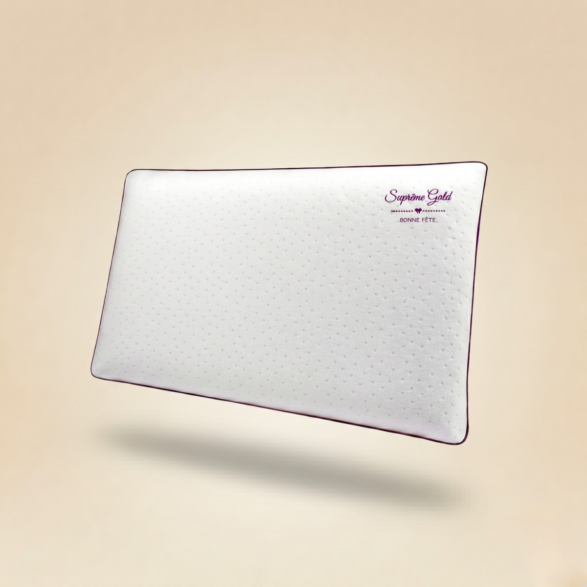 Memory foam pillow, ergonomic, removable cover - Happy Holidays Collection