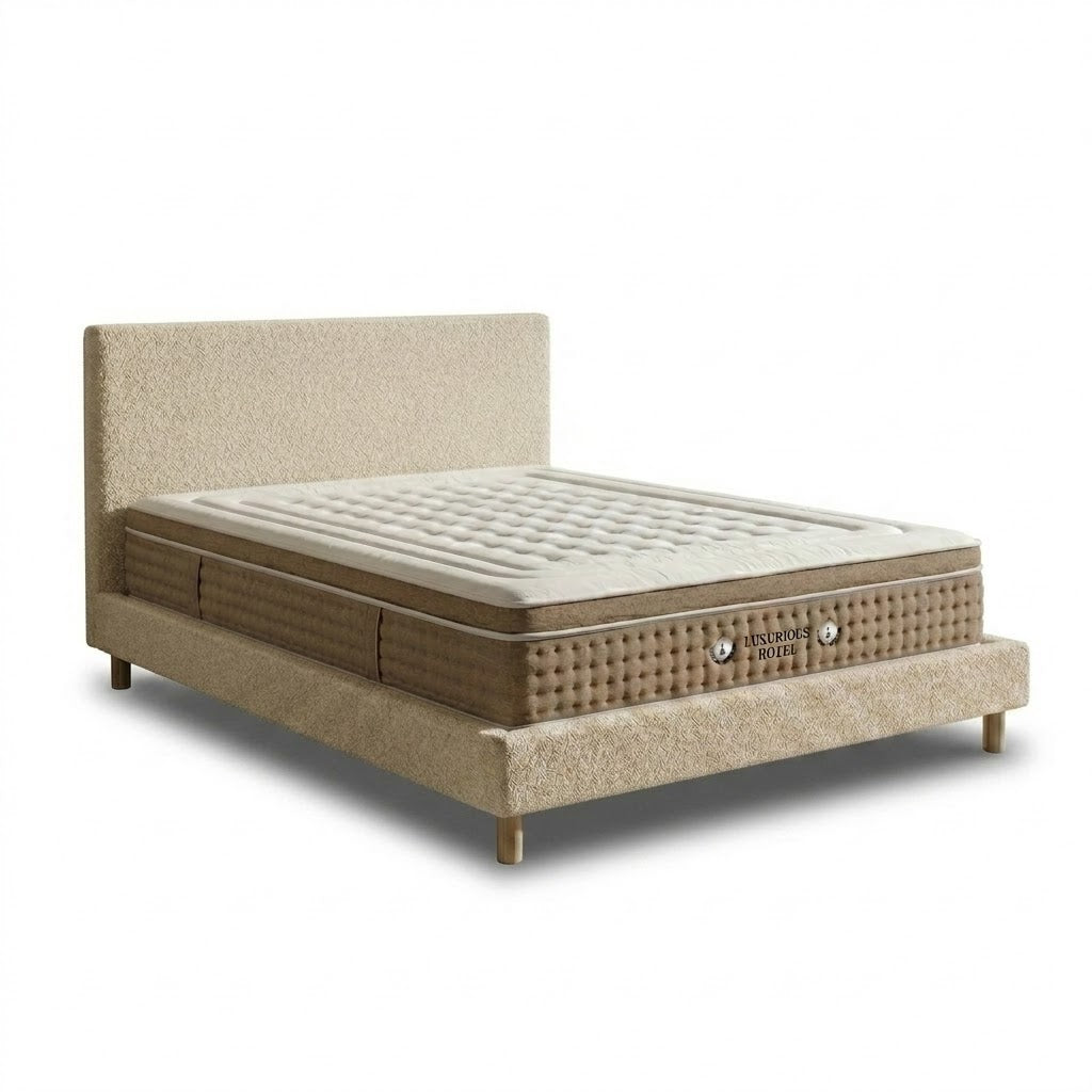 Ensemble avec lit fixe et matelas d&
