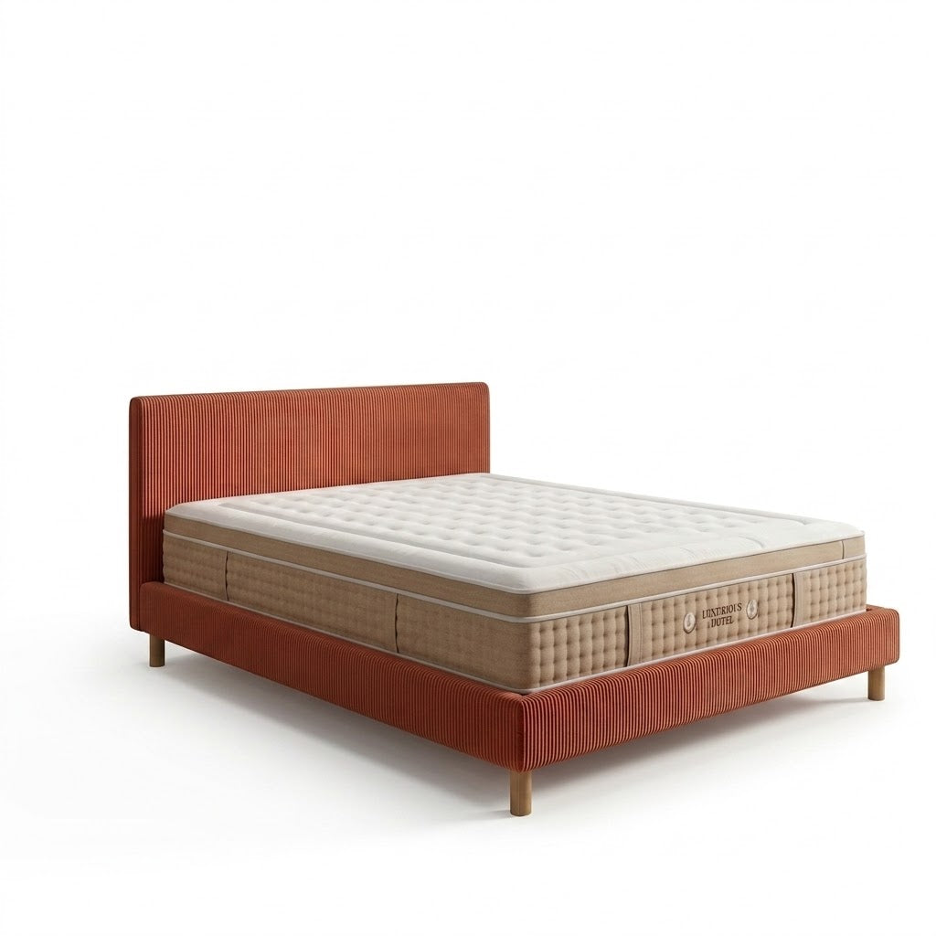 Ensemble avec lit fixe et matelas d&