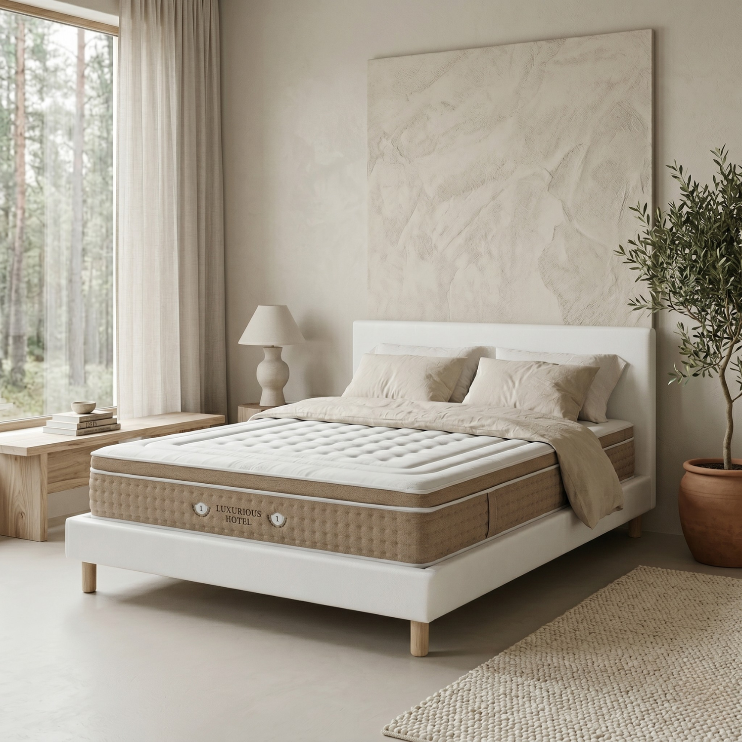 Back-to-School Pack: Bed base + Mattress + Duvet + Pillow