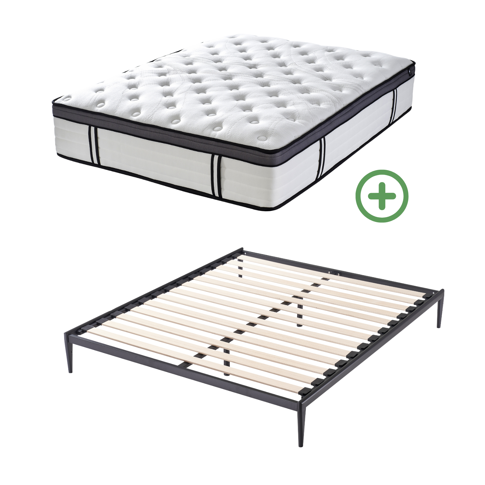 Back-to-School Pack: Bed base + Mattress + Duvet + Pillow