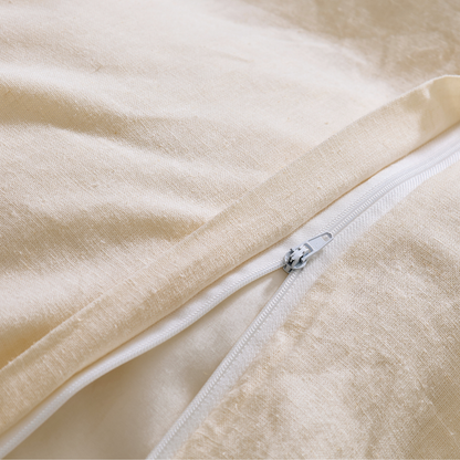 Parure de lit en lin naturel, linge haut de gamme, respirant et durable - Collection Lin