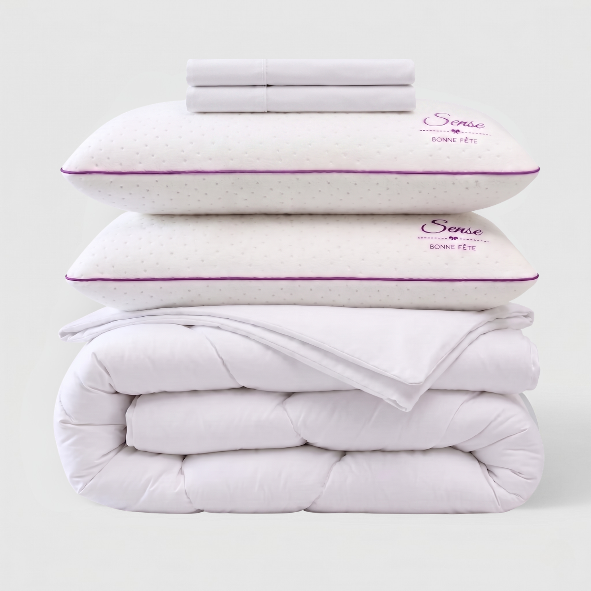 Pack couette, oreillers et parure de lit - Collection Confort