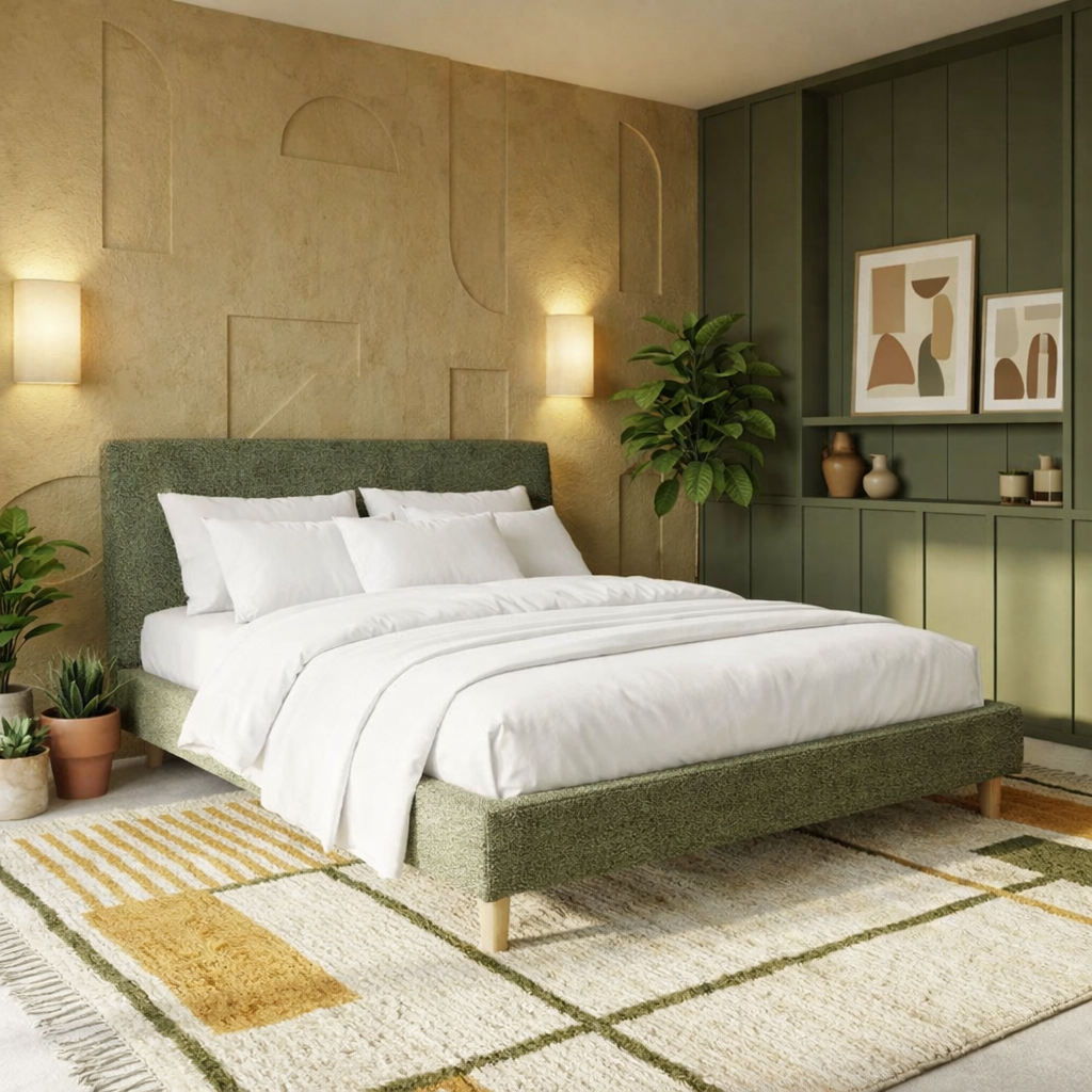 Parure de lit complète blanche, polyester, douce, hypoallergénique - Collection Unie