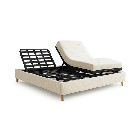 Orthoflex sand-colored looped orthopedic electric bed pack: mattress included