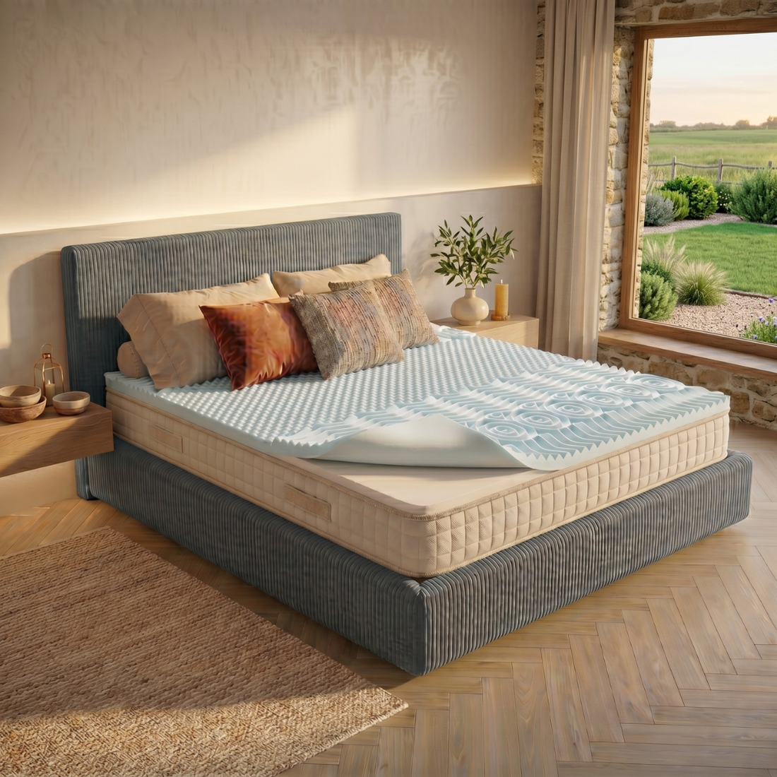 Highland Matratzenauflage: 7 Komfortzonen, mit Memory Foam und frischen Gelpartikeln