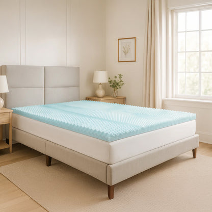 Memory foam mattress topper, 7 comfort zones – Cambridge Collection