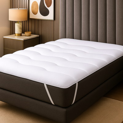 Cloud mattress topper: microfiber and mattress protector