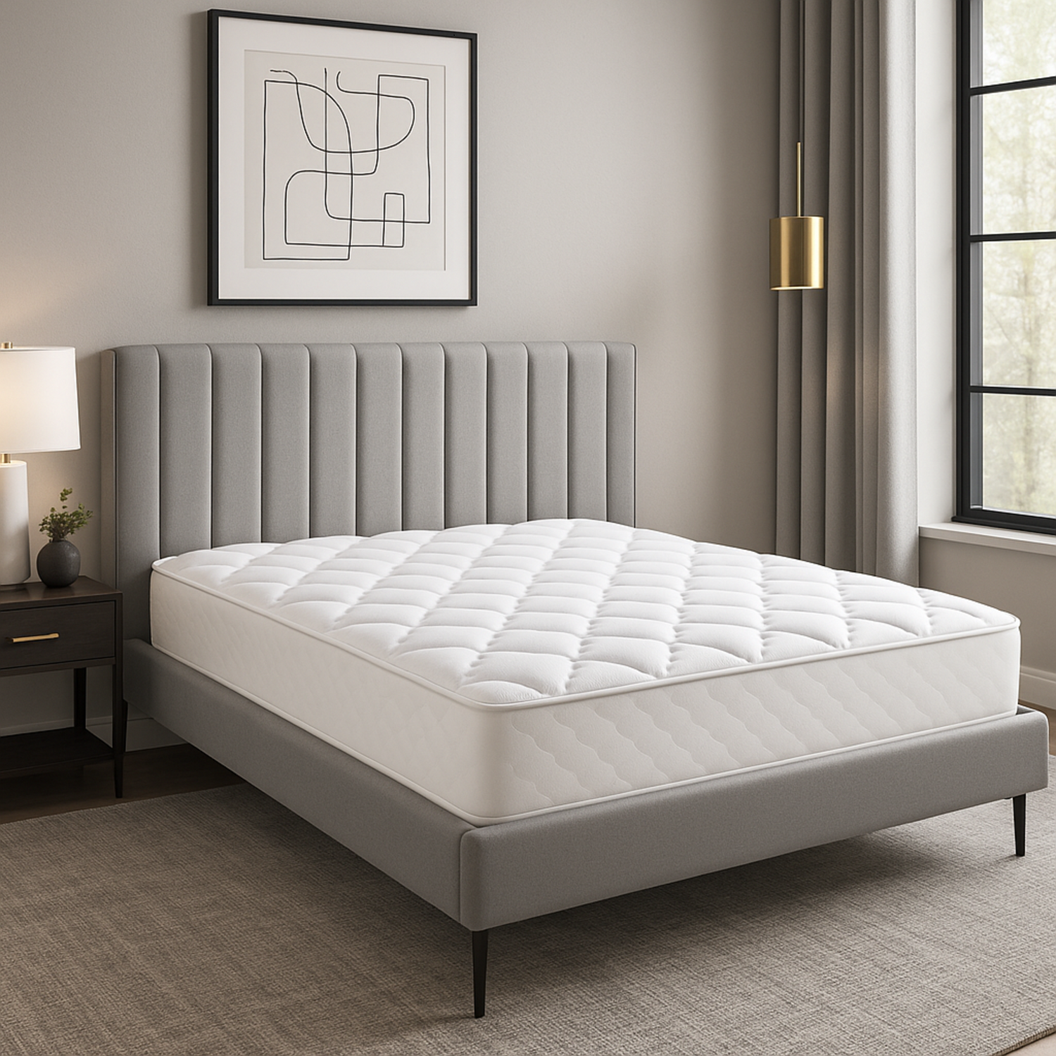 Microfiber mattress topper, enhanced comfort, elasticated edge - 3D Luxury Collection