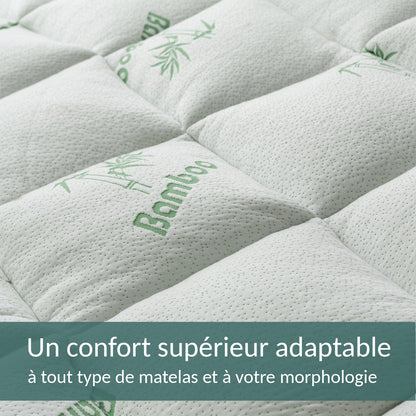 Surmatelas Bamboo : 100% Microfibre