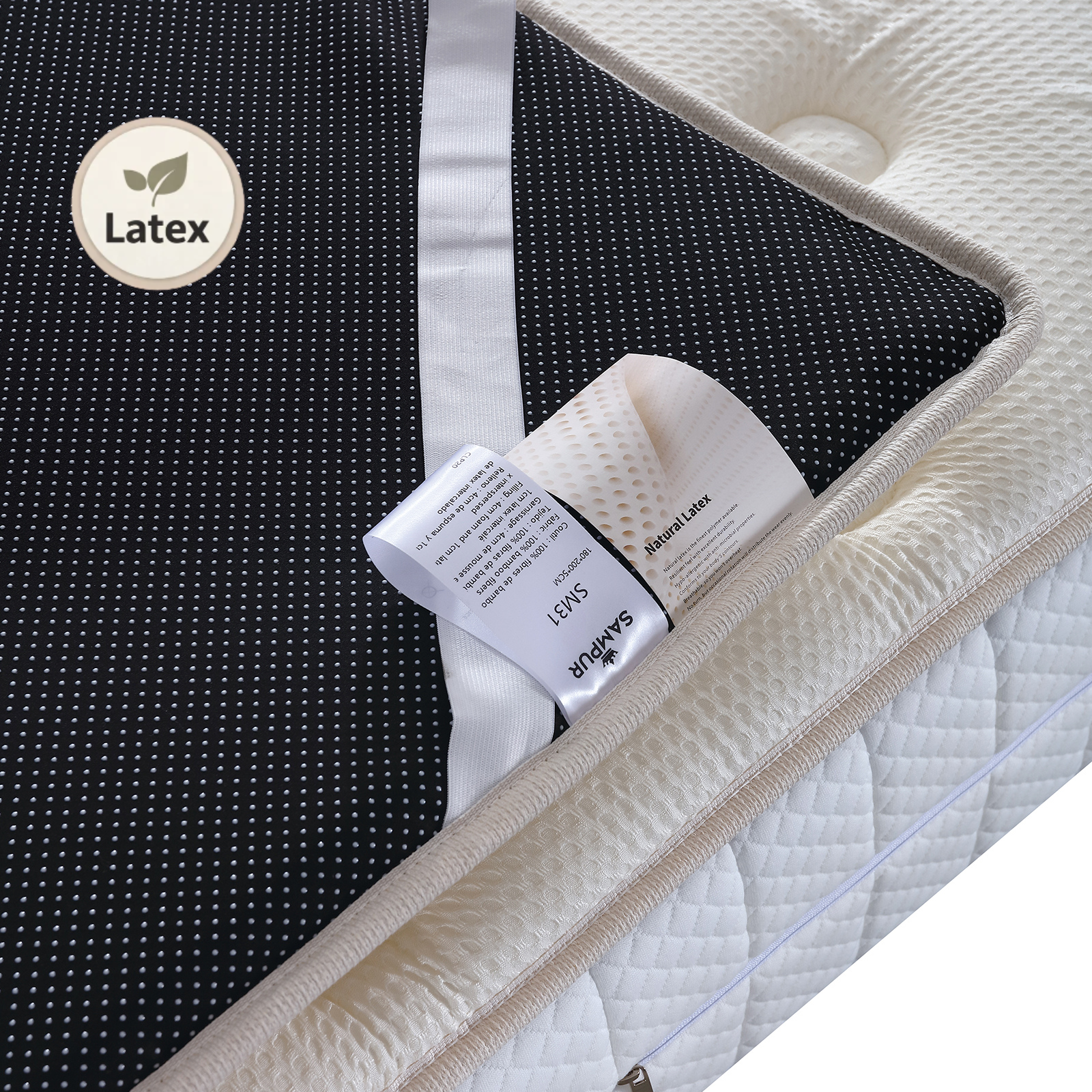 Bamboo Relax Mattress Topper: Bamboo and Latex 