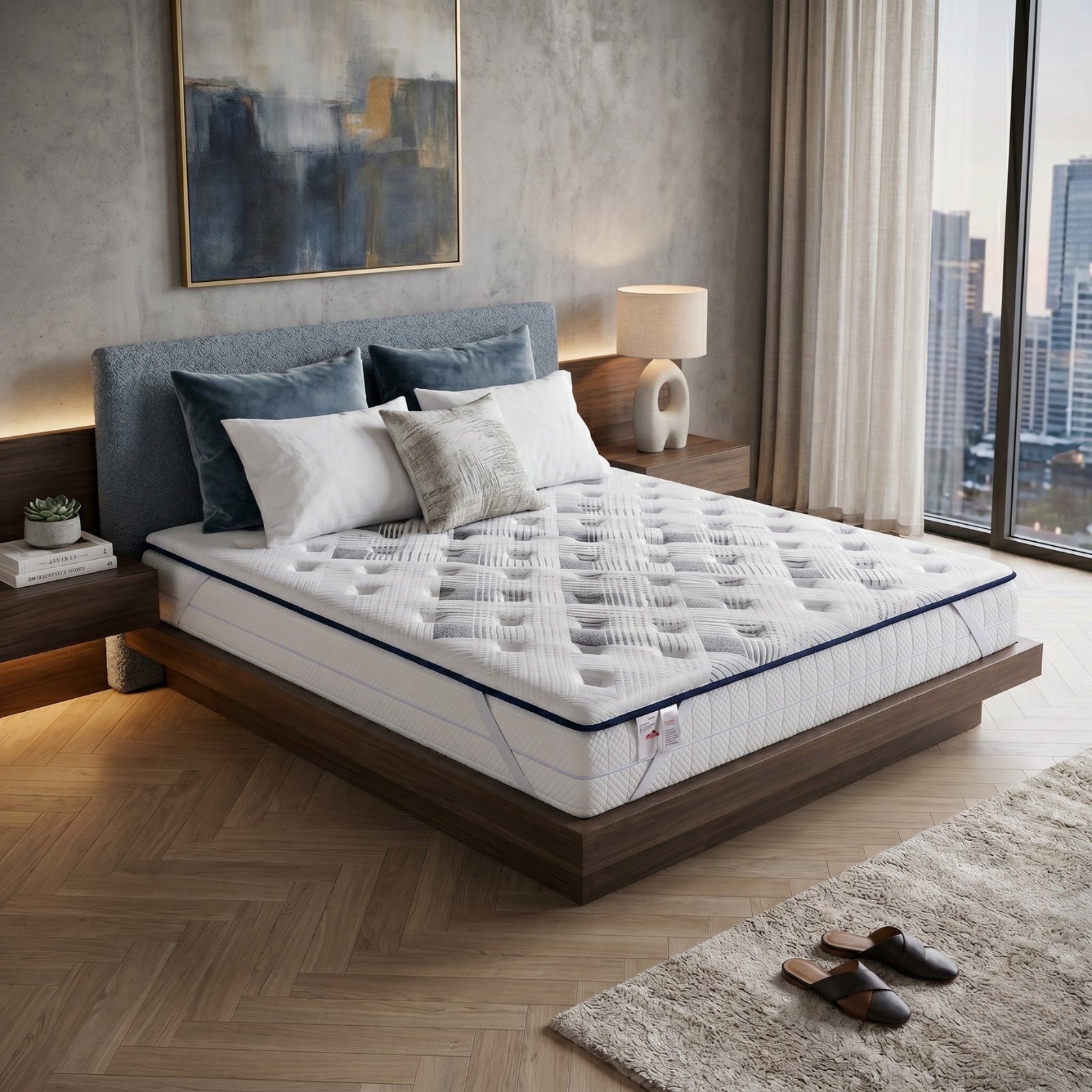 Memory foam mattress topper, cooling fabric – Everest Collection