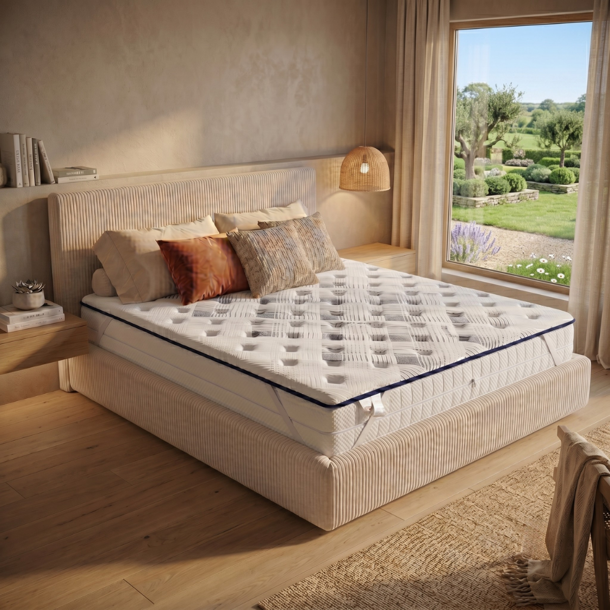 Memory foam mattress topper, cooling fabric – Everest Collection