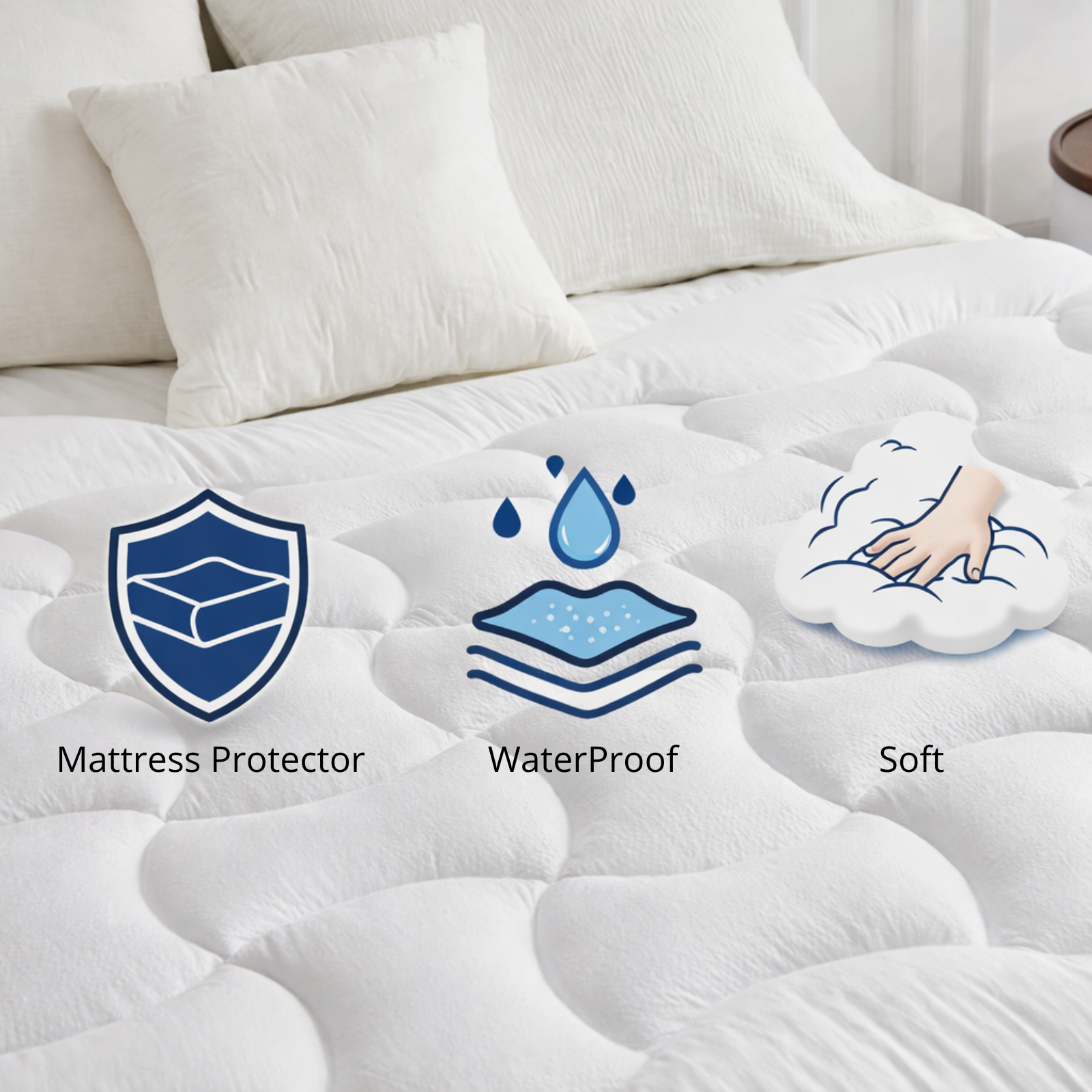 Surmatelas waterproof, protège-matelas intégré – Collection ConforProtect Waterproof
