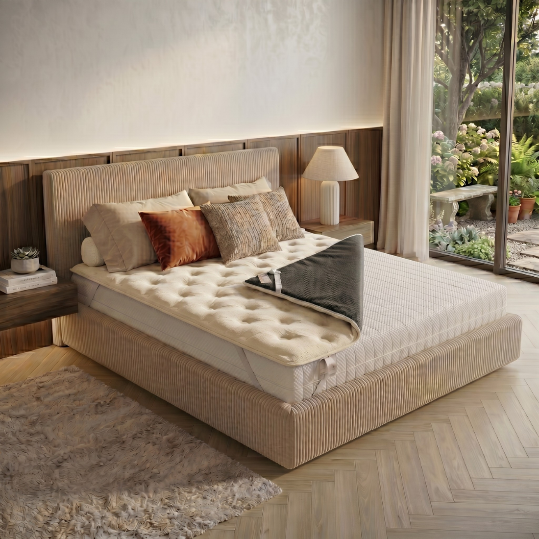 Bamboo Relax Mattress Topper: Bamboo and Latex 