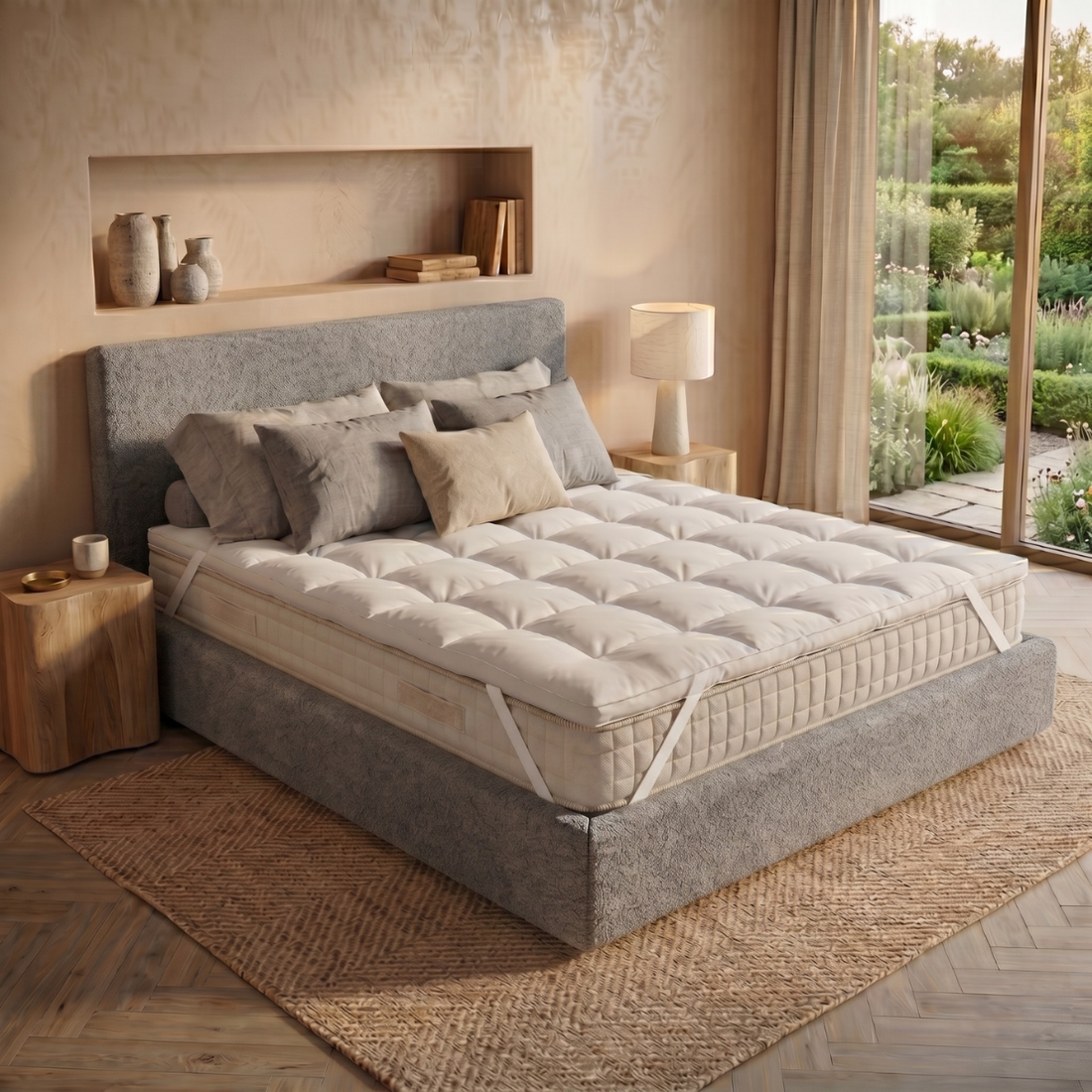 Surmatelas 100% plumes de canard - Collection Douillet