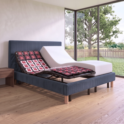 Tête de lit tissu, simili cuir, bouclette, velours côtelé - Accessoire compatible literie électrique