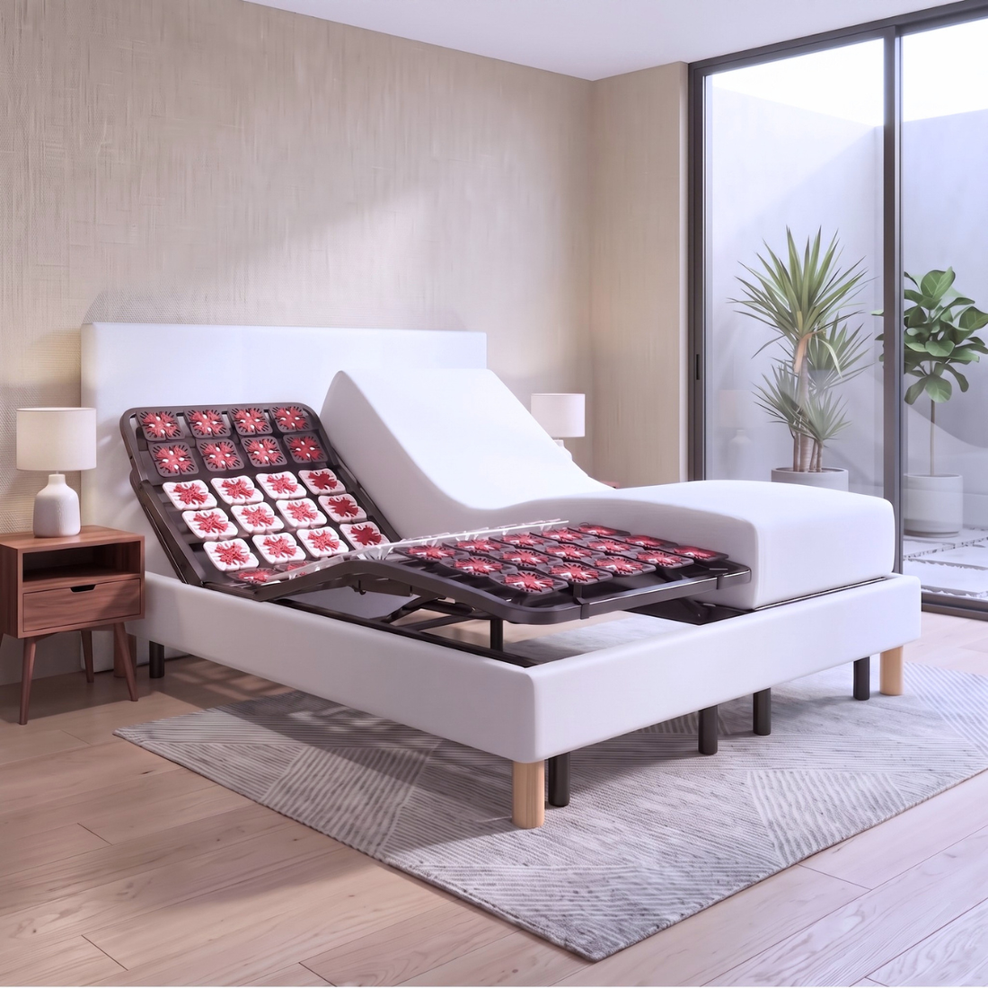 Tête de lit tissu, simili cuir, bouclette, velours côtelé - Accessoire compatible literie électrique