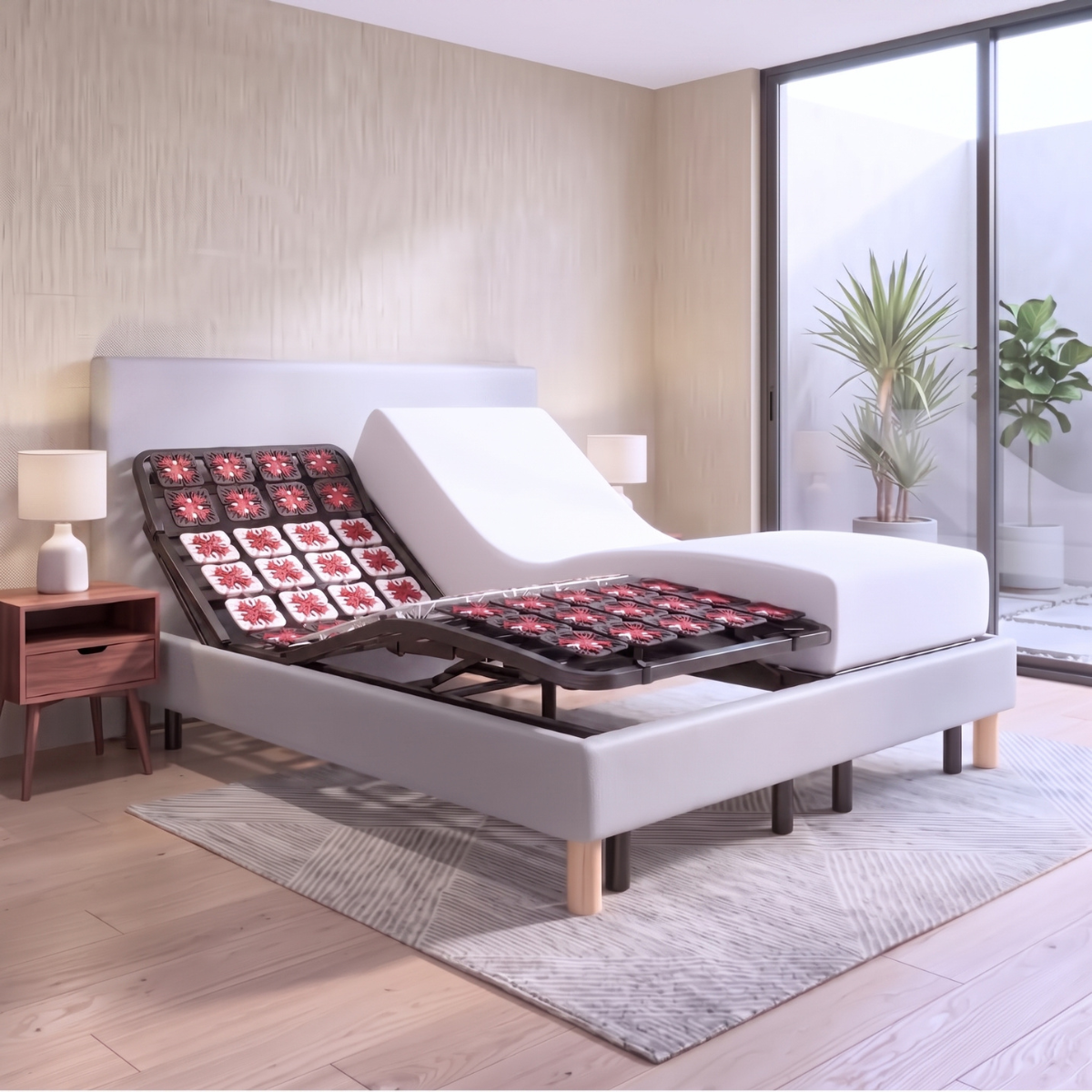 Tête de lit tissu, simili cuir, bouclette, velours côtelé - Accessoire compatible literie électrique