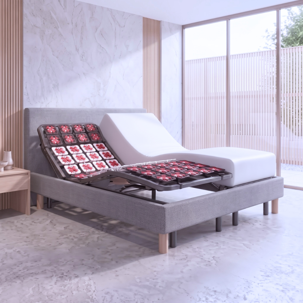 Tête de lit tissu, simili cuir, bouclette, velours côtelé - Accessoire compatible literie électrique