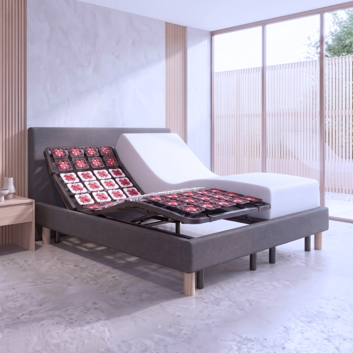 Tête de lit tissu, simili cuir, bouclette, velours côtelé - Accessoire compatible literie électrique