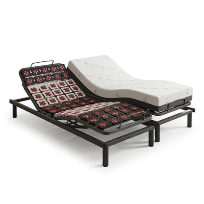 Sommier électrique, orthopédique à plots, matelas relaxation inclus - Collection Technoflex