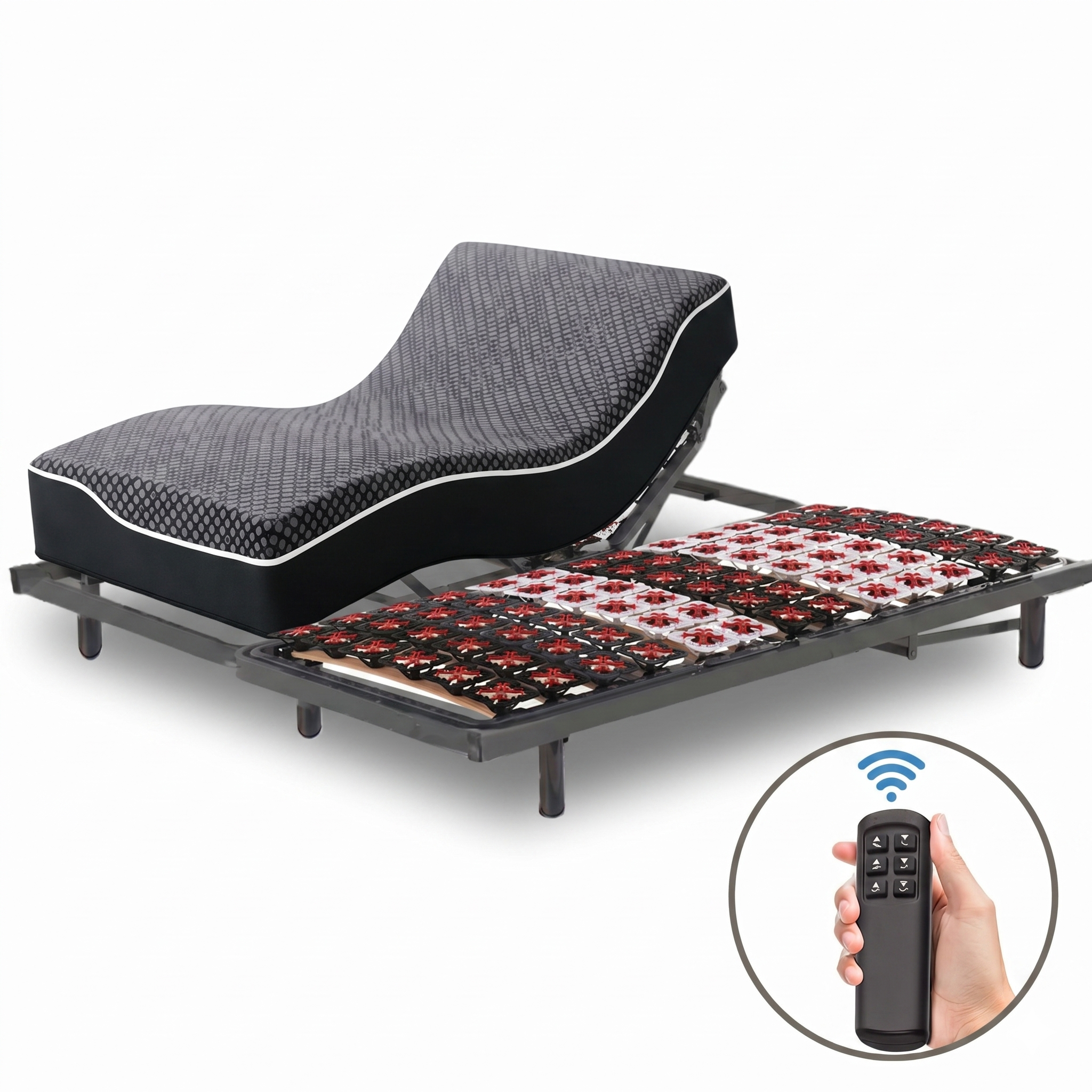 Matelas mémoire de forme 23 cm, pour lit de relaxation électrique effet antidouleur - Collection Ergonomique