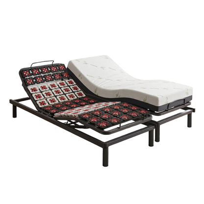 Sommier électrique, orthopédique à plots, matelas relaxation inclus - Collection Technoflex