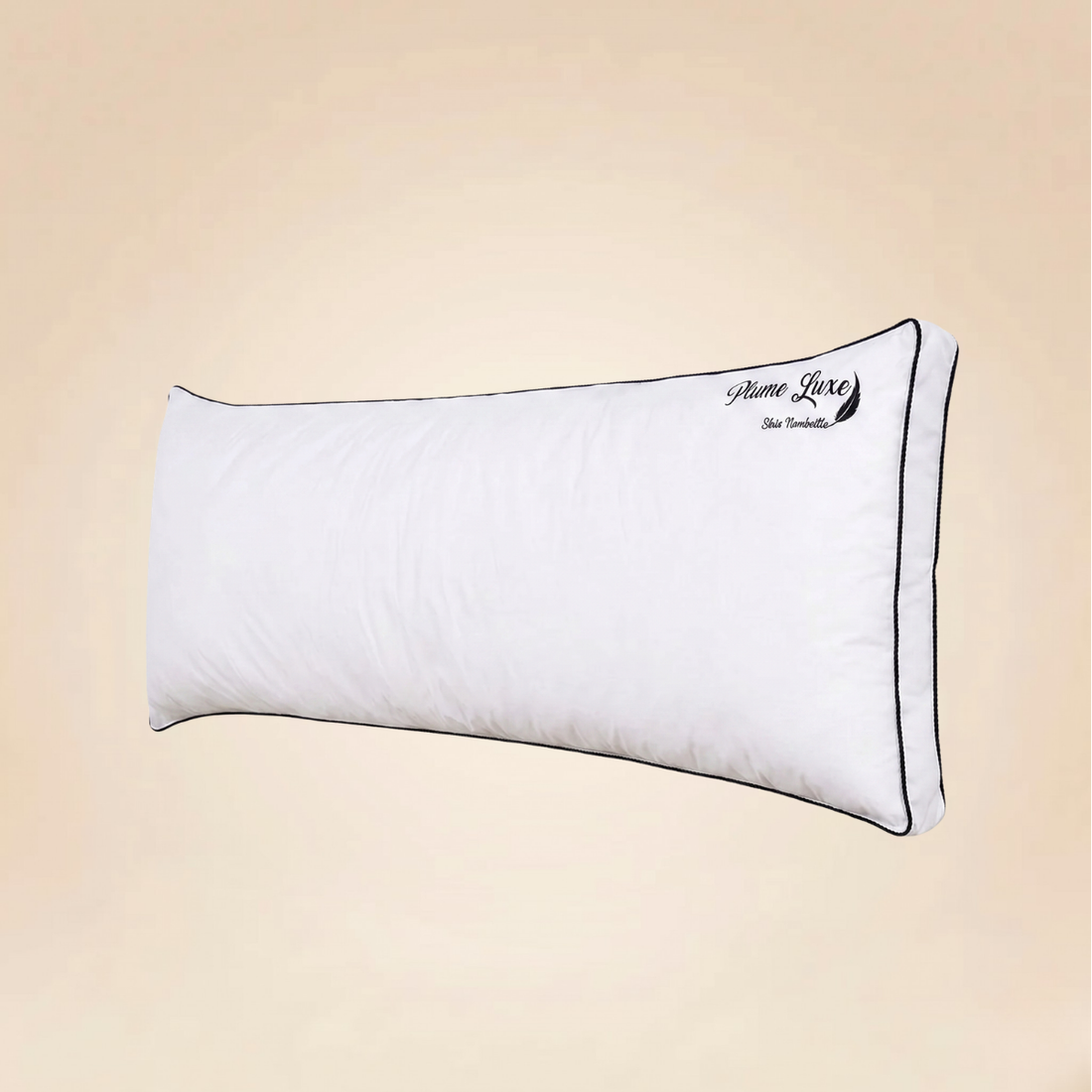 Traversin ergonomique, plumes de canard, duvet, tissu coton - Collection Luxe