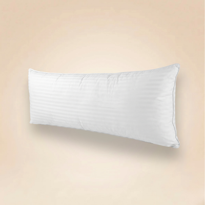 Traversin plumes de canard et duvet, jacquard strié, confort et soutien équilibré - Collection Duvet