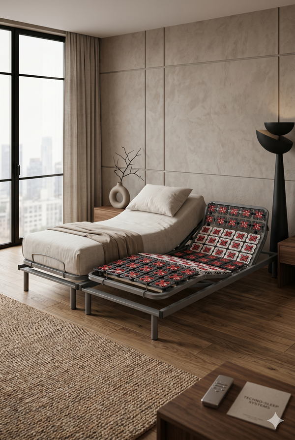 Sommier électrique orthopédique à plots, encastrable - Collection Technoflex