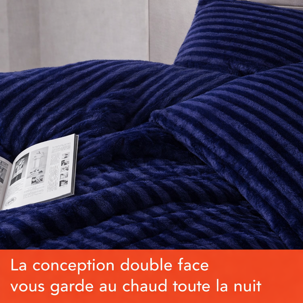 Couette haut de gamme grand froid, réversible - Collection Coton Club
