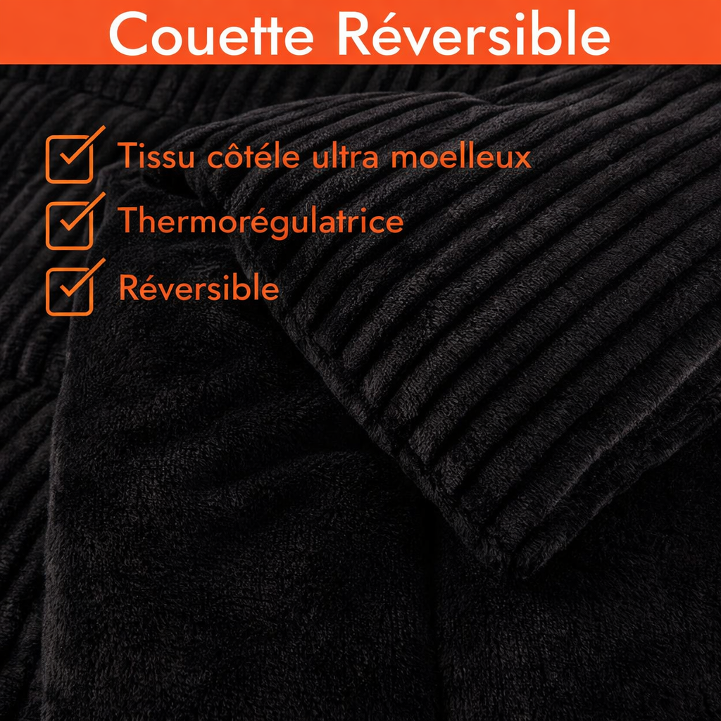 Couette haut de gamme grand froid, réversible - Collection Coton Club