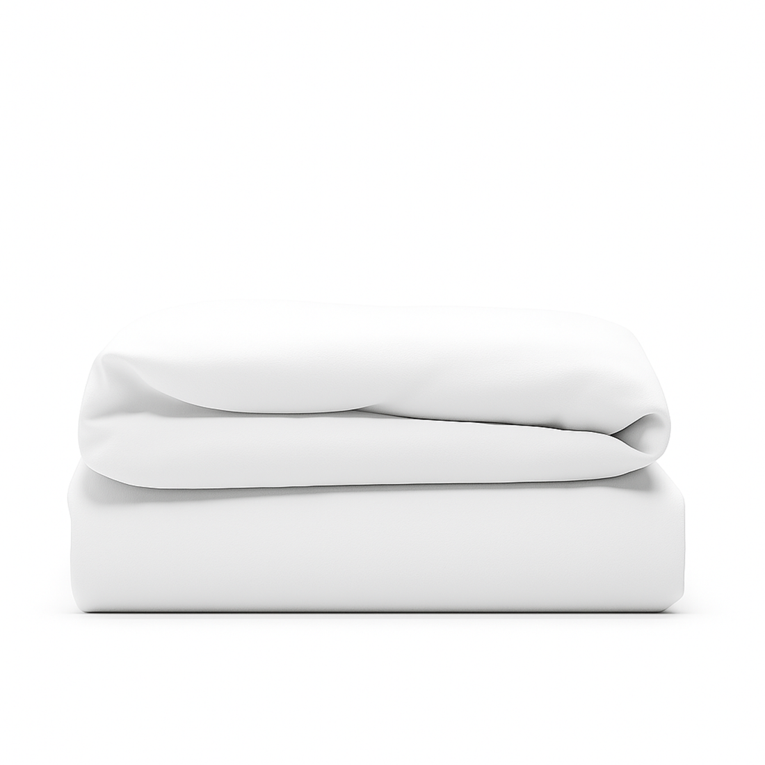 Housse de couette unie, douce et respirante : Blanc