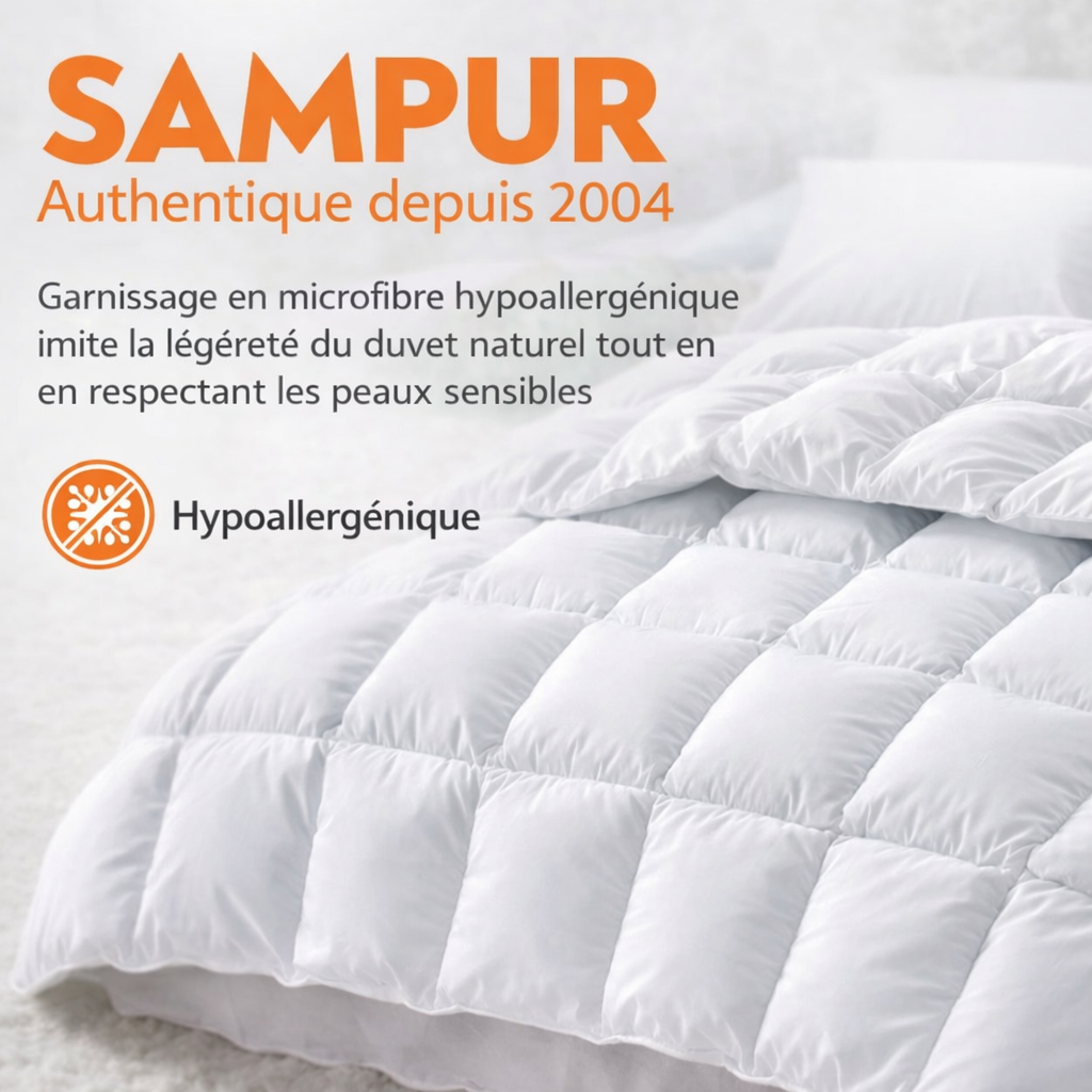 Couette haut de gamme grand froid, réversible - Collection Coton Club