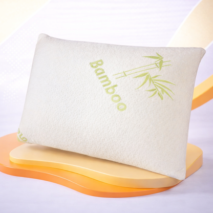 Bambuskissen - Memory Foam, abnehmbarer Bezug
