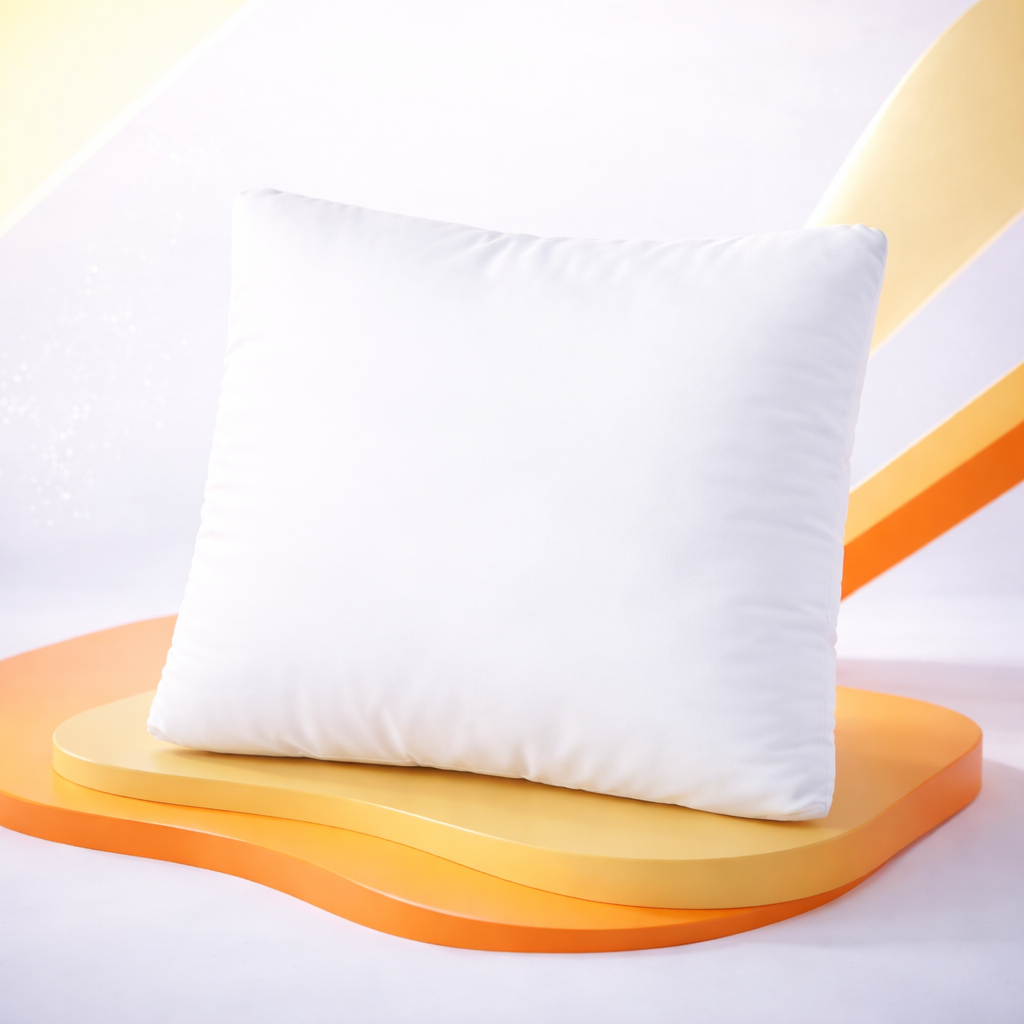 Oreiller moelleux, soutien cervical ergonomique, microfibre respirante - Collection Happy