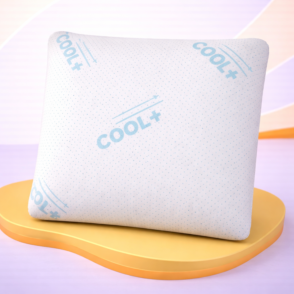 Oreiller mémoire de forme rafraichissant, micro-perforé - Collection Frais