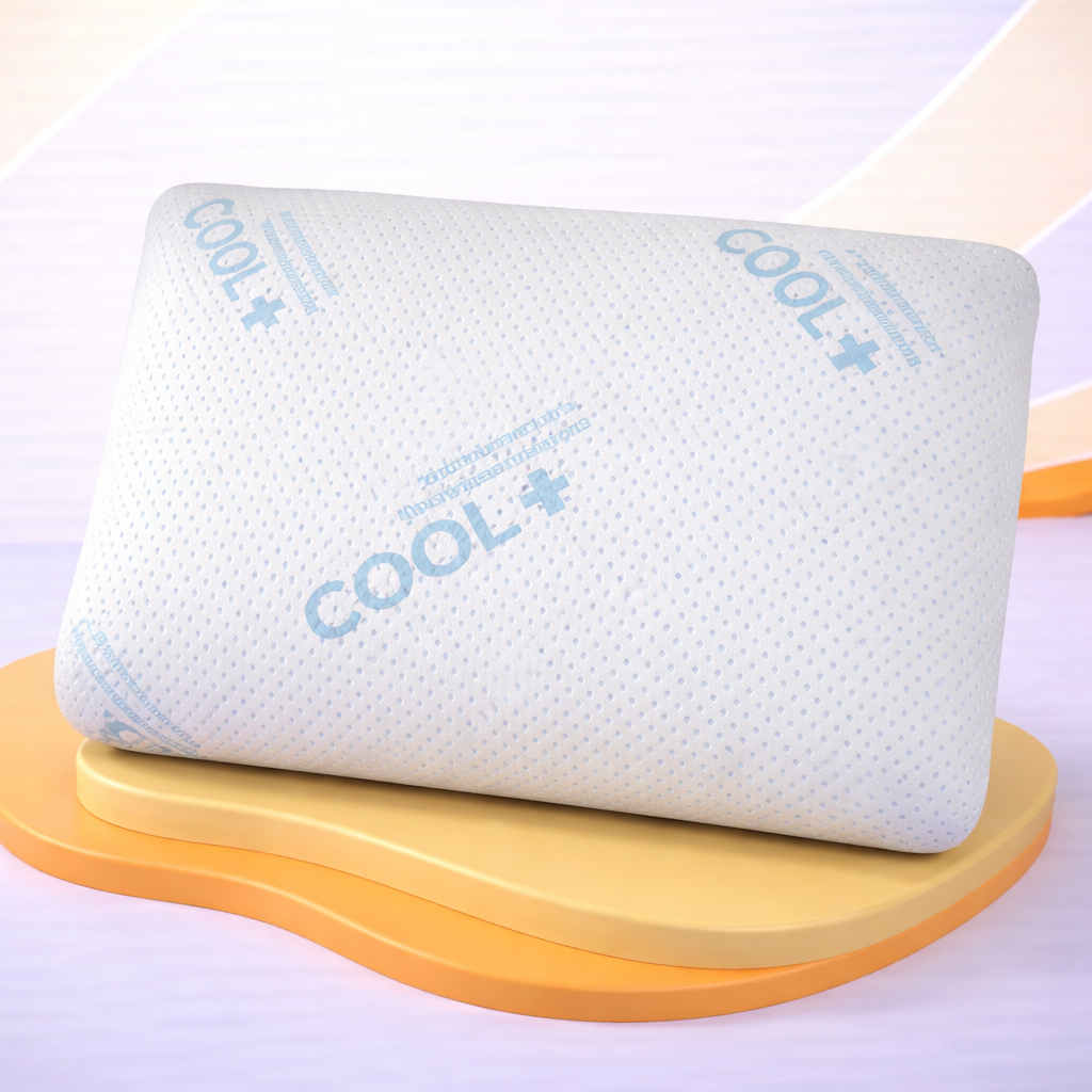 Oreiller mémoire de forme rafraichissant, micro-perforé - Collection Frais