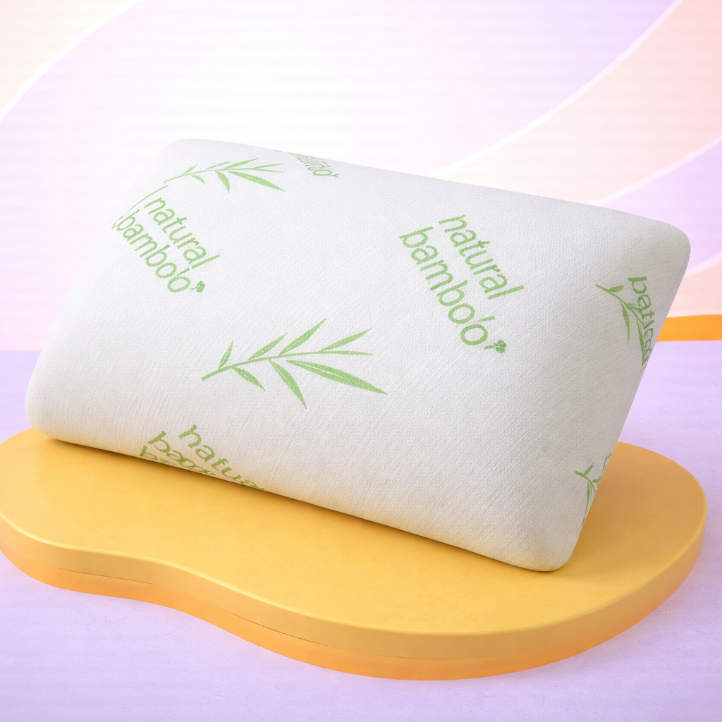 Oreiller mémoire de forme bambou, micro-perforé - Collection Bamboo