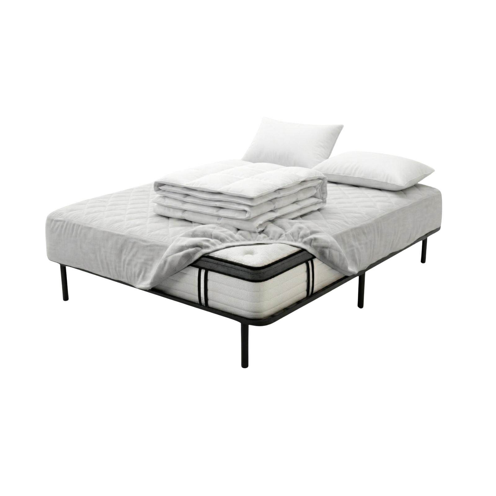 Back-to-School Pack: Bed base + Mattress + Duvet + Pillow