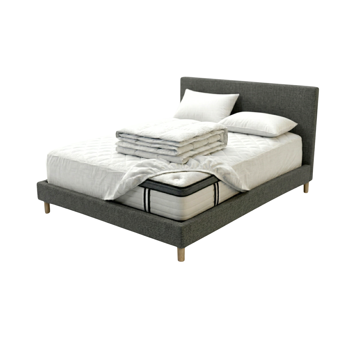Back-to-School Pack: Bed base + Mattress + Duvet + Pillow